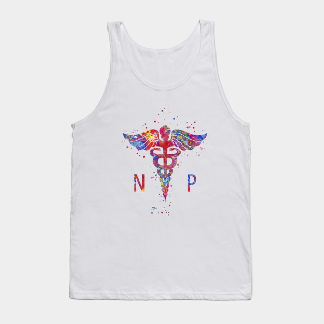 Nurse practitioner caduceus Tank Top by RosaliArt